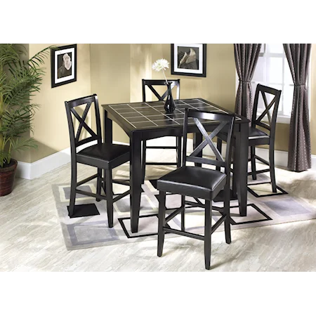 5 Piece Counter Height Dining Set